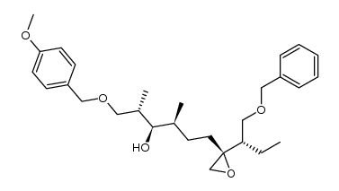(2S,3R,4S,7S,8S)-8-benzyloxymethyl-1-(4-methoxybenzyloxy)-2,4-dimethyl-7-methyleneoxydecan-3-ol Structure