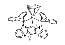 (η5-cyclopentadienyl)phenyl-d5-bis(triphenylphosphine)ruthenium结构式