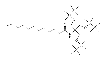N-[tris(tert-butyldimethylsilyloxymethyl)methyl]dodecamide Structure