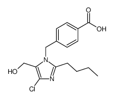 2-Butyl-4-chloro-5-hydroxymethyl-1-(4-carboxybenzyl)imidazole Structure