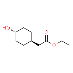 乙基2-((1R,4R)-4-羟基环己基)乙酸乙酯结构式