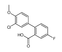 2-(3-chloro-4-methoxyphenyl)-5-fluorobenzoic acid Structure