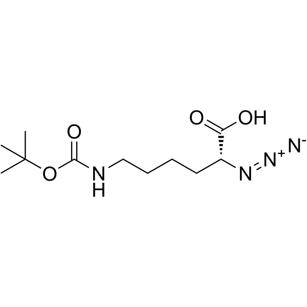 N3-D-Lys(Boc)-OH结构式