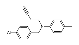N-(4-chlorobenzyl)-N-(2-cyanoethyl)-4-methylaniline Structure