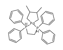 [1,2-bis(diphenylphosphino)ethane](2,3-dimethylbutane-1,4-diyl)palladium(II)结构式