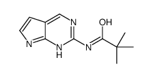 2,2-dimethyl-N-(7H-pyrrolo[2,3-d]pyrimidin-2-yl)propanamide Structure