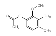 2-甲氧基-3,4-二甲基-乙酸苯酯结构式
