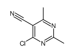 4-chloro-2,6-dimethylpyrimidine-5-carbonitrile Structure