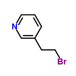3-(2-溴 乙基)吡啶结构式