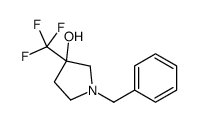 1-苄基-3-(三氟甲基)-3-吡咯烷醇结构式
