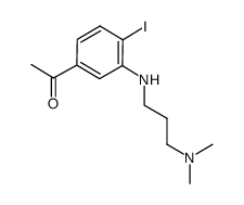 1-(3-((3-(dimethylamino)propyl)amino)-4-iodophenyl)ethan-1-one结构式