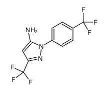3-(三氟甲基)-1-(4-(三氟甲基)苯基)-1H-吡唑-5-胺结构式