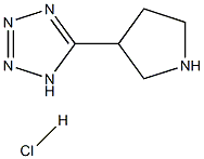 5-(吡咯烷-3-基)-2H-1,2,3,4-四唑盐酸盐结构式