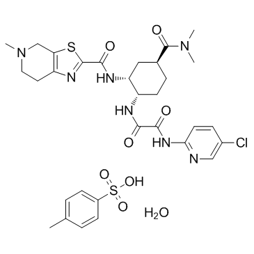 Edoxaban tosylate monohydrate Structure