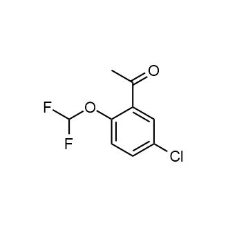 1-[5-chloro-2-(difluoromethoxy)phenyl]ethan-1-one Structure