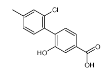 4-(2-chloro-4-methylphenyl)-3-hydroxybenzoic acid Structure