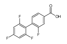 3-fluoro-4-(2,4,6-trifluorophenyl)benzoic acid Structure