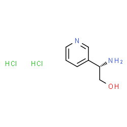 (S)-2-氨基-2-(吡啶-3-基)乙醇二盐酸盐结构式