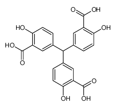 5-[bis(3-carboxy-4-hydroxyphenyl)methyl]-2-hydroxybenzoic acid Structure