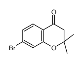 7-溴-2,2-二甲基苯并吡喃-4-酮结构式
