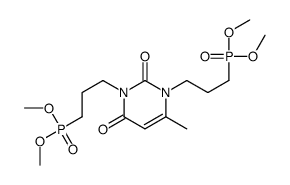 1,3-bis(3-dimethoxyphosphorylpropyl)-6-methyl-pyrimidine-2,4-dione结构式