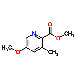 5-甲氧基-3-甲基-2-吡啶甲酸甲酯结构式