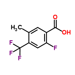 2-Fluoro-5-methyl-4-(trifluoromethyl)benzoic acid Structure