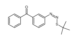 (Z)-(3-Benzoylphenyl)azo tert-butyl sulfide结构式