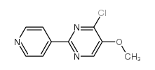 4-氯-5-甲氧基-2-(4-吡啶)嘧啶结构式