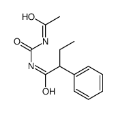N-[(acetylamino)carbonyl]-2-phenylbutanamide Structure