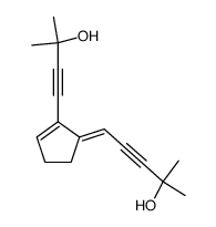 4-<(E)-5-(4-hydroxy-4-methyl-2-pentynylidene)-1-cyclopenten-1-yl>2-methyl-3-butyn-2-ol Structure