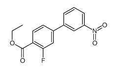 ethyl 2-fluoro-4-(3-nitrophenyl)benzoate结构式