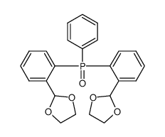 bis[2-(1,3-dioxolan-2-yl)phenyl](phenyl)phosphine oxide Structure