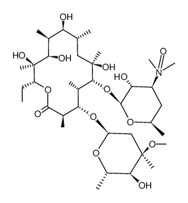 (9S)-9-dihydroerythromycin A N-oxide结构式