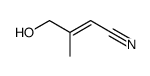 (2E)-4-hydroxy-3-methylbut-2-enenitrile结构式