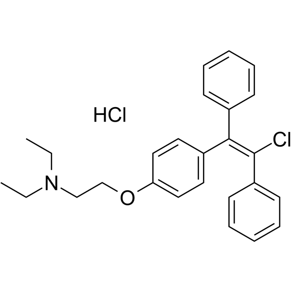 trans-Clomiphene Hydrochloride Structure