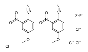 4-methoxy-2-nitrobenzenediazoniumazonium tetrachlorozincate (2:1)结构式