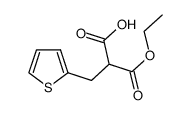 3-乙氧基-3-氧代-2-(噻吩-2-基甲基)丙酸结构式