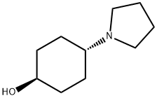 trans-4-Pyrrolidin-1-yl-cyclohexanol结构式
