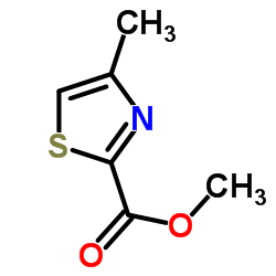 4-甲基噻唑-2-甲酸甲酯结构式