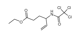 ethyl 4-(2,2,2-trichloroacetamido)hex-5-enoate结构式