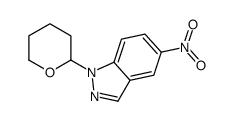5-NITRO-1-(TETRAHYDRO-2H-PYRAN-2-YL)-1H-INDAZOLE structure