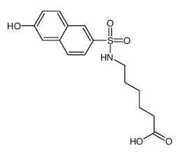 6-[(6-hydroxynaphthalen-2-yl)sulfonylamino]hexanoic acid Structure