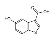 5-Hydroxy-1-benzothiophene-3-carboxylic acid Structure