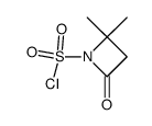 1-AZETIDINESULFONYL CHLORIDE, 2,2-DIMETHYL-4-OXO-结构式