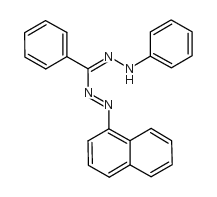 3,5-二苯-1-(1-萘基)甲臢结构式