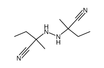 2,2'-dimethyl-2,2'-hydrazo-di-butyronitrile Structure