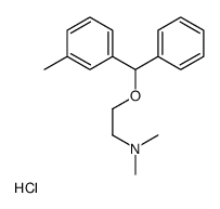 dimethyl-[2-[(3-methylphenyl)-phenylmethoxy]ethyl]azanium,chloride Structure