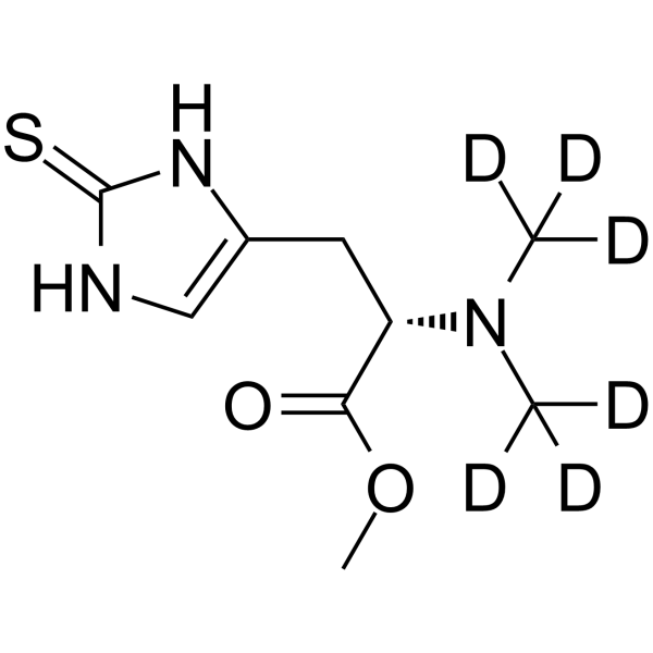 N-Desmethyl L-ergothioneine methyl ester-d6结构式