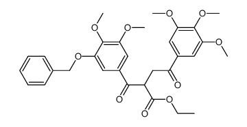 ethyl 2-(3-(benzyloxy)-4,5-dimethoxybenzoyl)-4-oxo-4-(3,4,5-trimethoxyphenyl)butanoate Structure